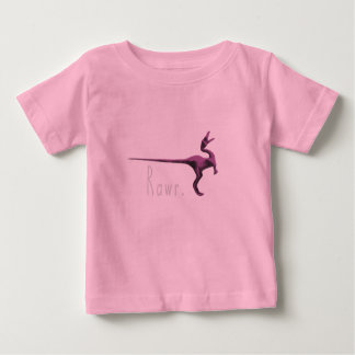 Small Pink Dinosaur Baby T-Shirt