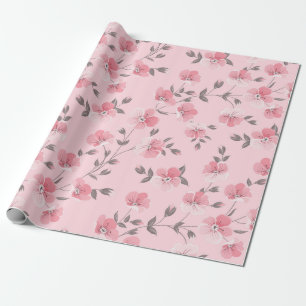 Small Pink Flowers Wrapping Paper