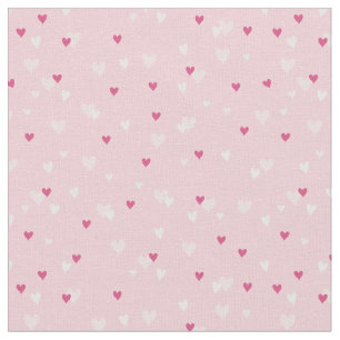 Small Pink Hearts Love Valentine's Day Fabric