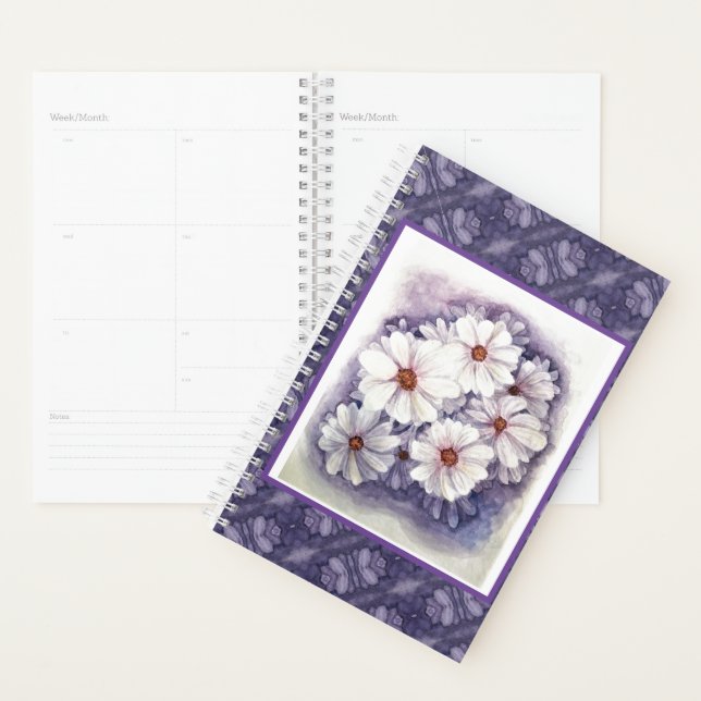 Small Planner Lavender Daisies (Display)
