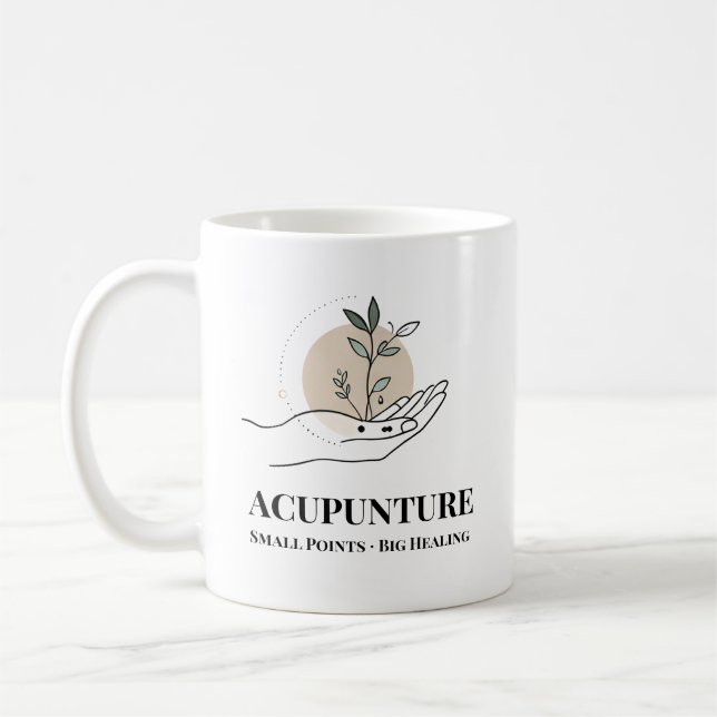 Small Points Big Healing Mug Acupuncture Wellnes  (Left)