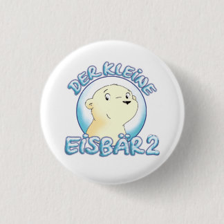 Small polar bear 2 3 cm round badge