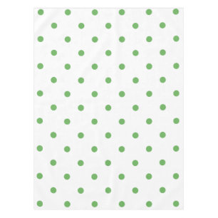 Small Polka Dots Pattern: Green Tablecloth