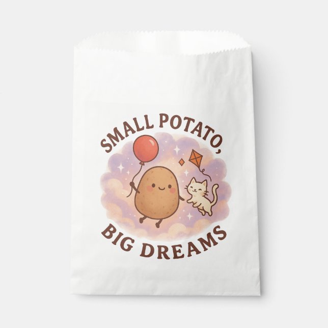 Small Potato Big Dreams – Cute Motivational Favour Bags (Front)