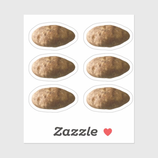 Small Potatoes Potato Custom-Cut Stickers (Sheet)