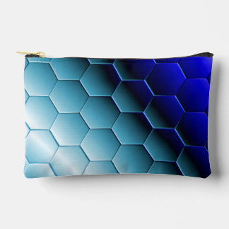 Small Pouch: Featuring a Hexagon Gradient Pattern Accessory Pouch