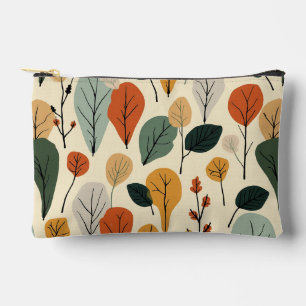 Small pouch with autumn leaves pattern