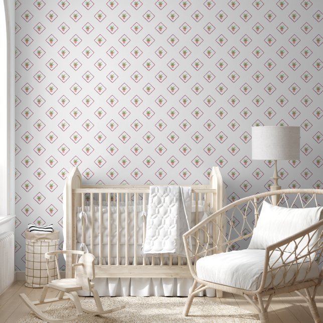 Small print aloe kitchen wallpaper (Kids)