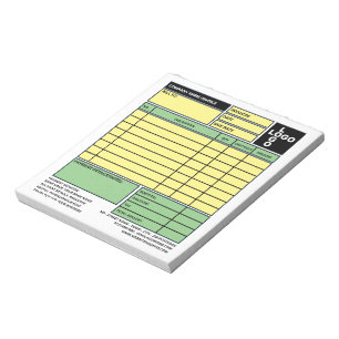 Small Pro-Logo Business Invoice Sales Receipt Notepad