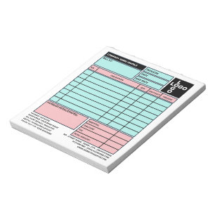 Small Pro-Logo Business Invoice Sales Receipt Notepad