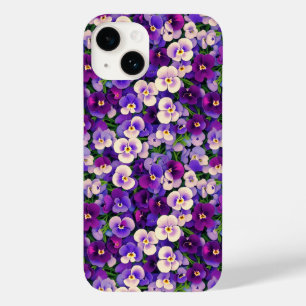 Small Purple Pansies Phone Case