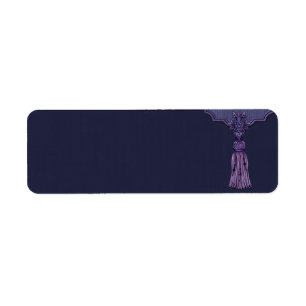 Small Purple Tassel Apothecary Label