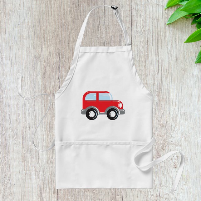 Small Red Car Standard Apron (Creator Uploaded)
