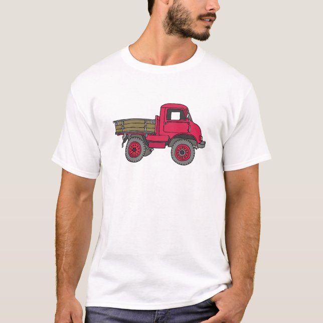 Small red trucks, trucks T-Shirt (Front)