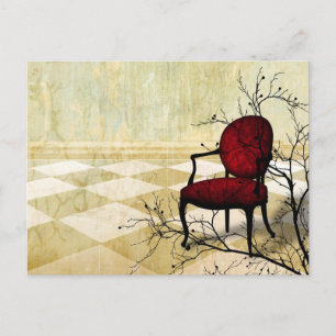 Small Royal Chair with Branches Postcard