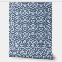 Small-Scale Blue Abstract Geometric Mosaic