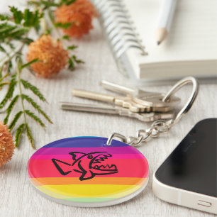 small shark key ring