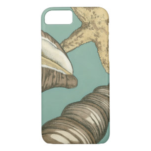 Small Shell Trio on Teal Case-Mate iPhone Case