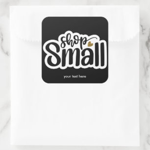 Small shop sticker