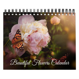 Small Size Beautiful Flowers Calendar