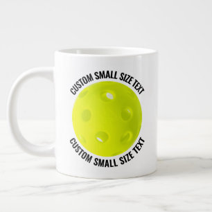 Small Size Personalised Text Giant Pickleball Mug