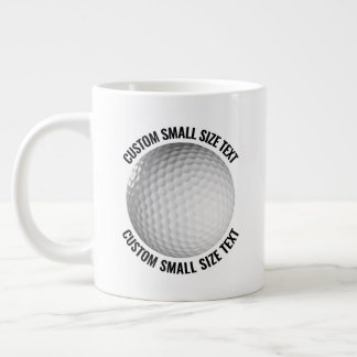 Small Size Personalised Text Tennis Ball Custom Large Coffee Mug