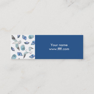 Small size seagulls and shells business cards
