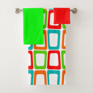 Small Skewed Rectangles  Bath Towel Set