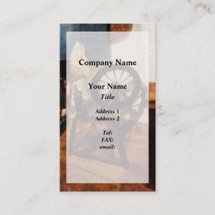 Small Spinning Wheel Overlay Business Card