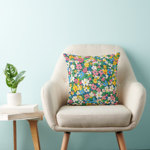 Small Spring Flowers Pattern Cushion