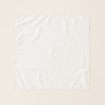 Small Square (26" x 26"), White Scarf<br><div class="desc">Create Your Own white solid Custom Supplies,  minimalist style which can be easily updated with your Photo and text. If you need any help personalising this product,  please contact me using the message button below and I will be happy to help.</div>