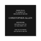 SMALL Square Photo Graduation Invitations