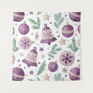 Small Square Tapestry – Purple Holiday Accent 