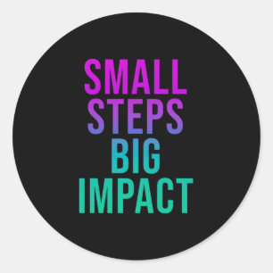 Small Steps3 Classic Round Sticker