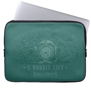 Small Steps, Big Adventures - A Hobbit Life Laptop Sleeve