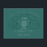 Small Steps, Big Adventures - A Hobbit Life Postcard<br><div class="desc">Channel your inner Hobbit with this cozy Lord of the Rings™ design inspired by the peaceful hills of the Shire™. Featuring a quaint Hobbit hole with its signature round door tucked into a lush, grassy hillside, the artwork is paired with the uplifting phrase, “Small Steps Big Adventures – A Hobbit...</div>