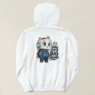 Small Steps Big Dreams Anime Robot Apparel Hoodie