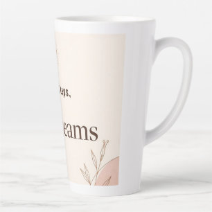 Small Steps Big Dreams Minimalist Motivational  Latte Mug