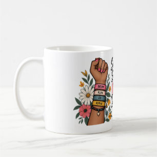 Small Steps Big Dreams Motivational Floral Coffee Mug