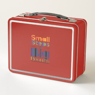 Small Steps Big Results Metal Lunch Box