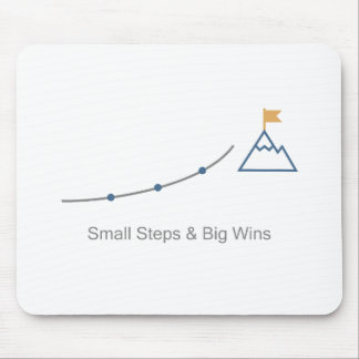 Small Steps, Big Wins Progress & Growth Motivation Mouse Pad