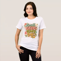 Small Steps Every Day Floral Retro Motivational