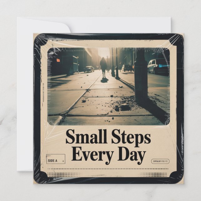Small Steps Every Day Invitation (Front)