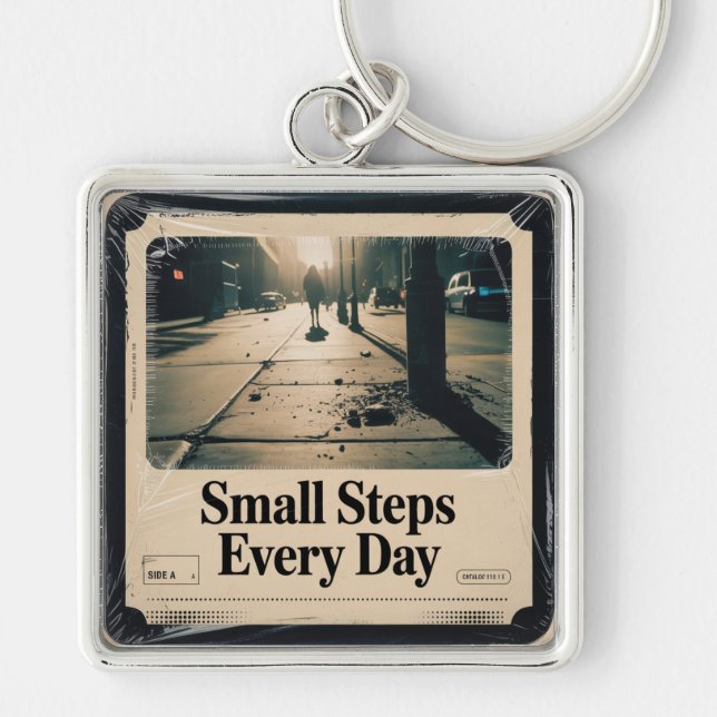Small Steps Every Day Key Ring (Front)