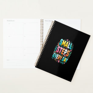 Small Steps Every Day Motivational Typography Planner