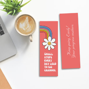 Small Steps Motivational Quote Bookmark Mini Business Card