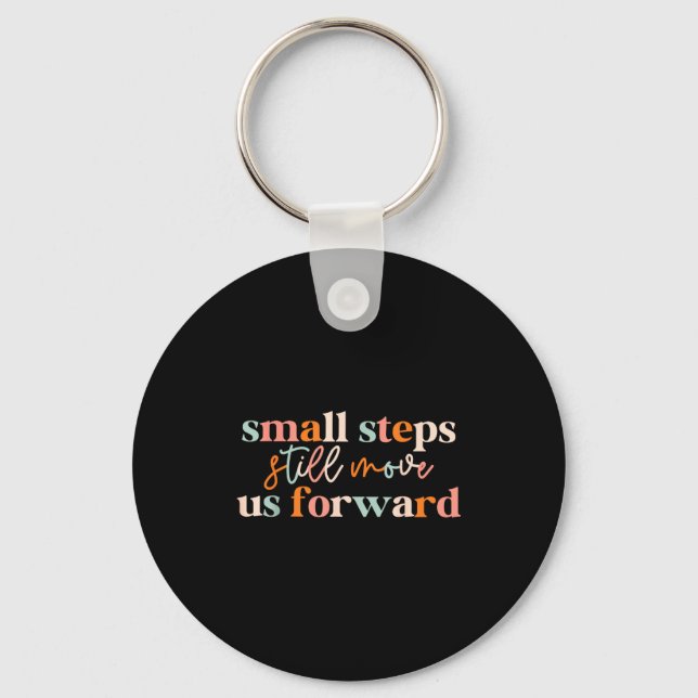Small steps move us forward physical therapist pta key ring (Front)