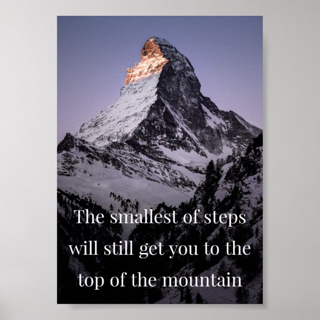 Small steps yield big results poster (Front)