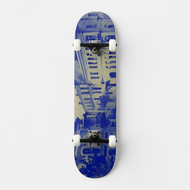 Small streets in the old town skateboard (Front)