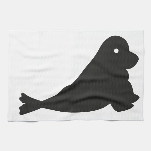 Small sweet seal tea towel (Horizontal)